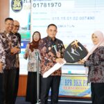 Bupati Pati, Sudewo saat menghadiri acara pengundian hadiah BLK Pati